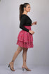 Pink Small Flower Print Skirt (OTLKT1008)